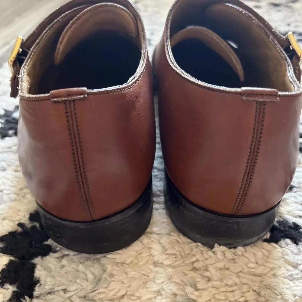 BALLY SWITZERLAND MENS DOUBLE MONK STRAP SHOES 10.5D GOOD CONDITION! RP $795